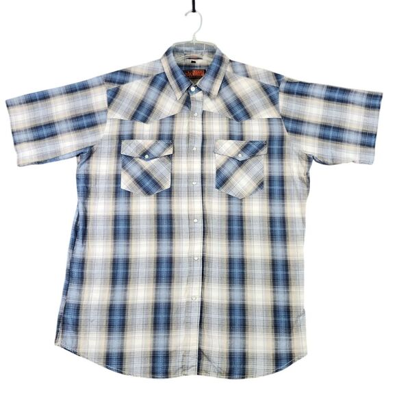 Canyon Guide Outfitters Men's Plaid Flannel Pearl Snap Western‎ Shirt Size XL - Picture 1 of 7